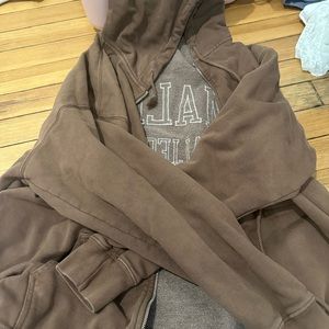 brandy brown zip up